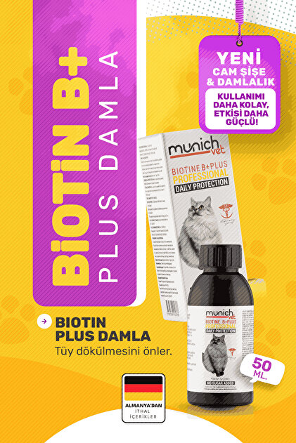Munich Vet 3'lü Kedi Seti - Tüy Damlası Malt Pasta Multi Vitamin