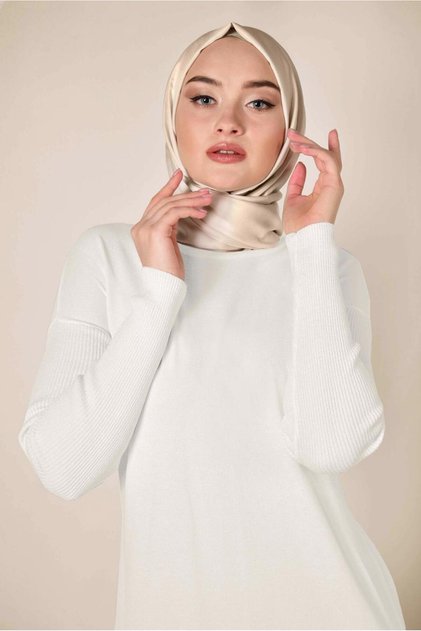 Silvery Tunic with Side Slips 4523