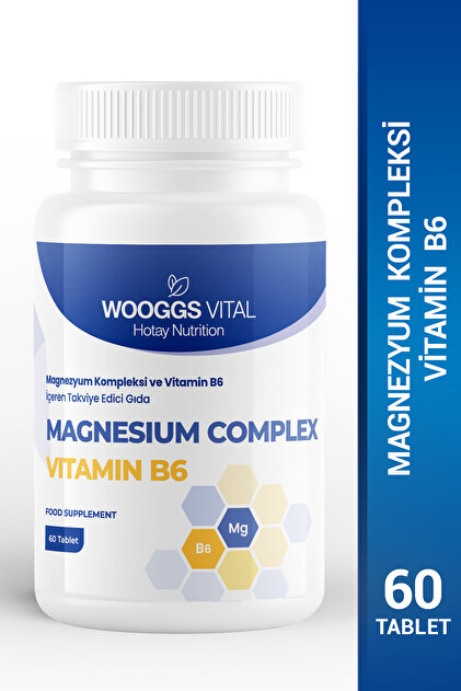 HOTAY NUTRİTİON WOOGGS VITAL MAGNESIUM COMPLEX VITAMIN B6 60TABLET