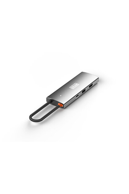 SECUZİ 9in1 Type-C Gri Docking Station Macbook/SD-Micro SD/2xUSB3