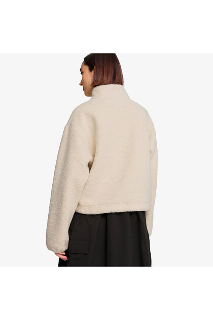 Puma Classics Winterized Half-Zip Kadın Krem Polar Sweatshirt