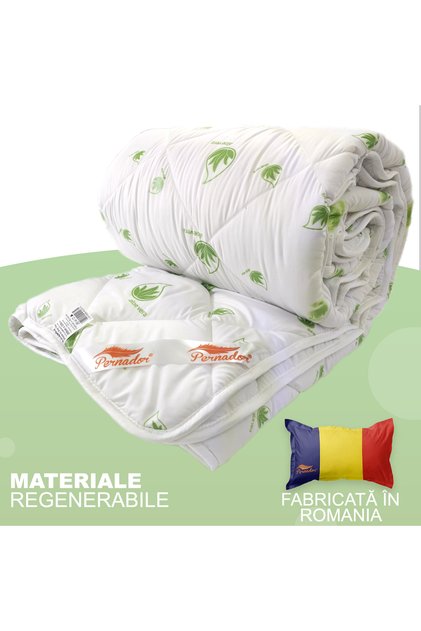 Pilota de iarnă Aloe Vera, umplutură 400 g/m², matlasată, călduroasa, 140cm x 200cm
