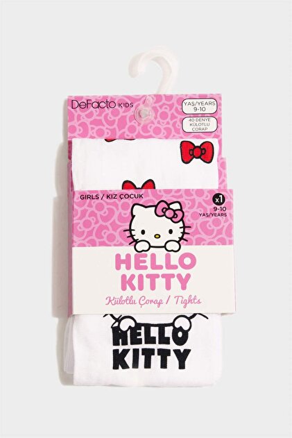 Defacto Kız Çocuk Hello Kitty 60 Denye Külotlu Çorap G1532A8NS