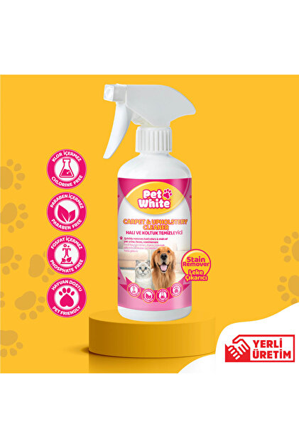 PET WHİTE HALI VE KOLTUK TEMİZLEYİCİ SPREY 500ML