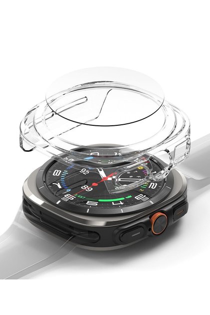 Samsung Galaxy Watch Ultra 47mm Case Cover | Slim Extend + Glass Combo | Clear