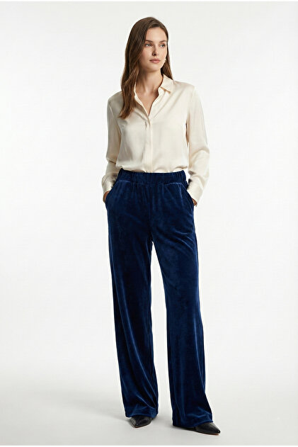 princess polly baby blue dress defys Women's Wide Leg Pocketed Velvet Oversized Fit Trousers Navy Blue-  Trendyol