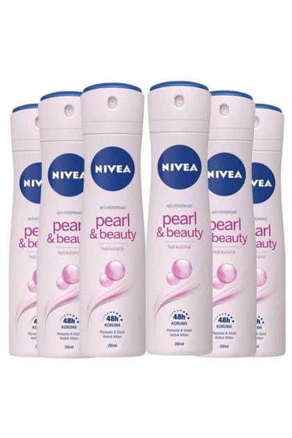 Pearl&beauty Kadın Sprey Deodorant 150 ml x 6 Adet Avantajlı Paket