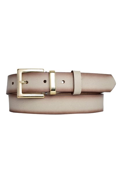 100% Genuine Leather, Gold Set Buckle 3 Cm Mink Women's Belt; Dress, Trouser Belt = 3cm-kdn-47