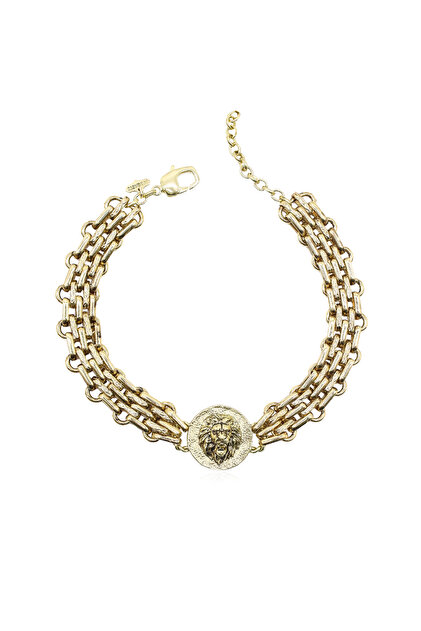 Leo Altın Kaplama Choker Kolye