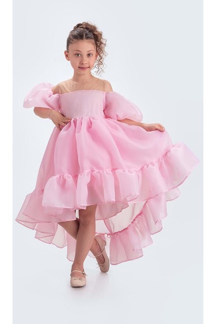 Karolin Girl's Dress Pink