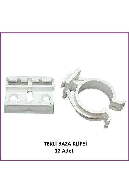 Adilon Baza Klipsi Tekli 12 Adet Beyaz - Fiyatı, Yorumları