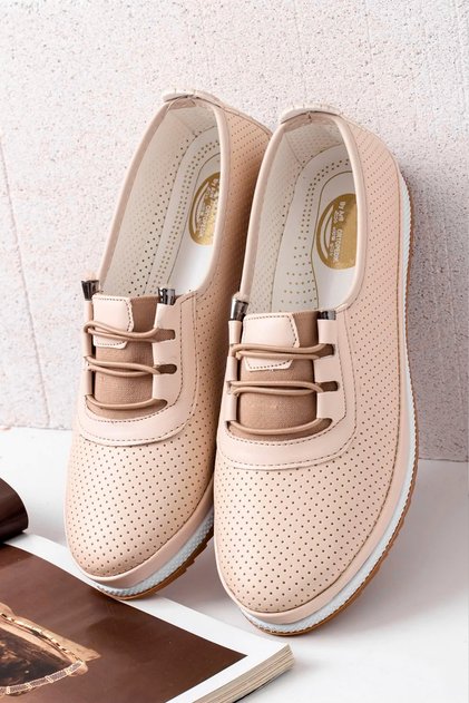 Women's Comfortable Orthopedic Ballet Flats Daily Shoes - Cream