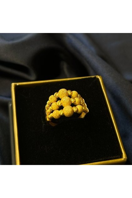 14 Ayar Topçuklu Yüzük