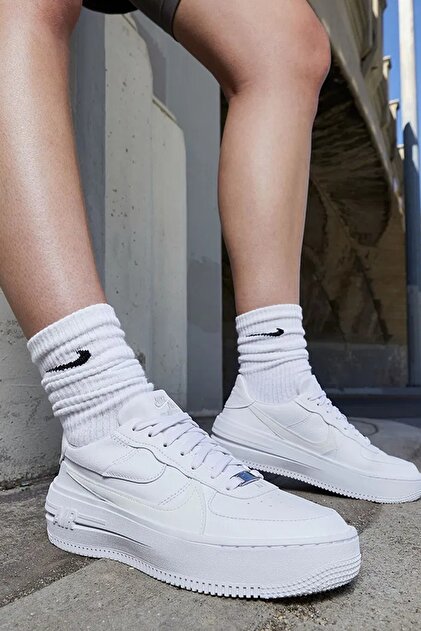 Nike Air Force 1 PLT AF ORM Beyaz Kadın Spor Ayakkabı - Fiyatı