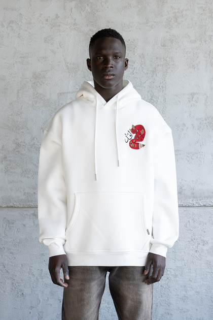 Machinist Erkek Red Fox Kapüşonlu Sweatshirt Ekru - Fiyatı, Yorumları