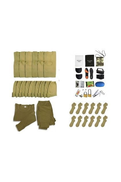 Kışlık Askeri Malzeme set 12 li boxer fanila çorap+ Termal içlik+ Temel ihtiyaçlar
