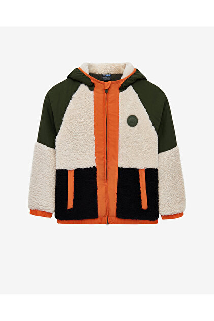 Skechers B Outdoor Fleece Full Zip Sherpa Büyük Erkek Çocuk Haki