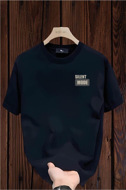 تيشيرت قطني أنيق ومريح بطبعة Silent Mode تعكس حالتك المزاجية