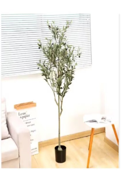 Măslin Artificial la Ghiveci, Plantă Decorativă Realistă, Verde , 120cm inaltime