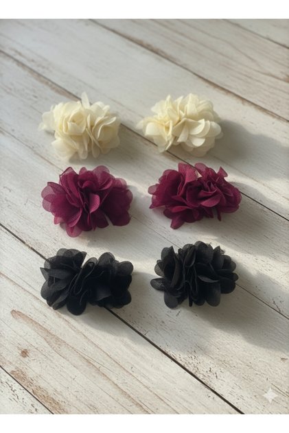 Girl's 3 Sets of 6 Pieces Clips Frida- Flower Hairpin