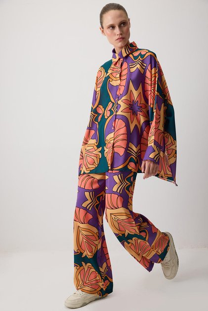 PATTERNED SHIRT PANT SET