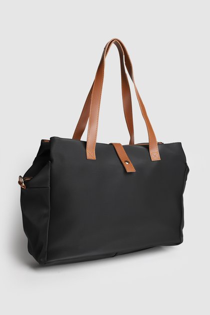 La'Graccio Paris Women's Sabove Water Repellent Fabric 3 Compartment Shoulder and Crossbody Bag