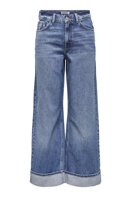Weitem ile Kot Bein ONLHOPE Hohe Taille Weiter Beinschnitt Jeans