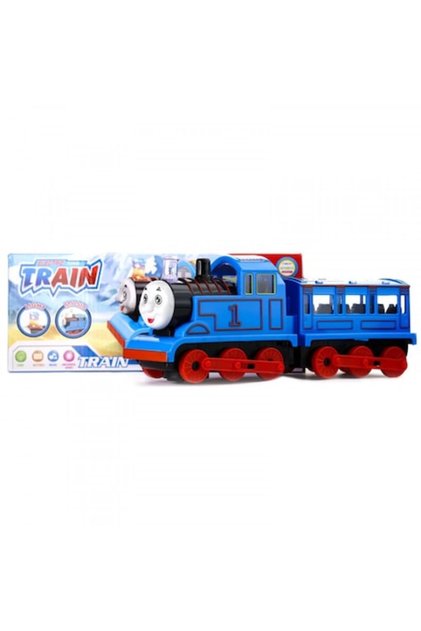 Locomotivă motorizată Thomas & Friends cu vagon, cu sunete și lumini