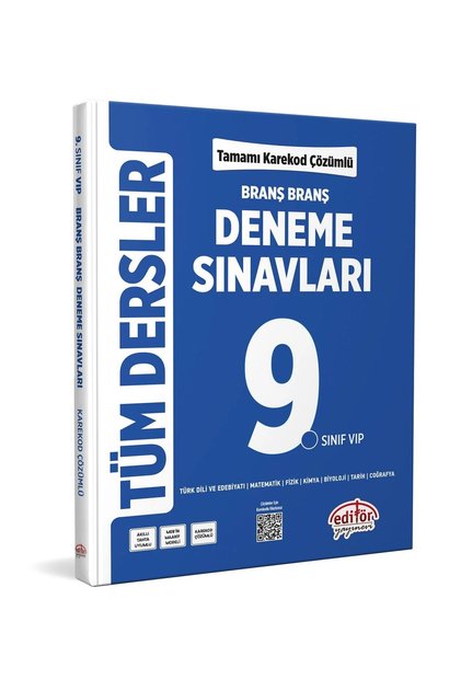 9. Sınıf Tüm Dersler Branş Branş Tamamı Çözümlü Deneme Sınavları