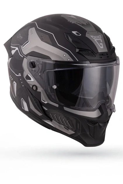 Inferno Berserck Mat Siyah-Antrasit Güneş Vizörlü Kask