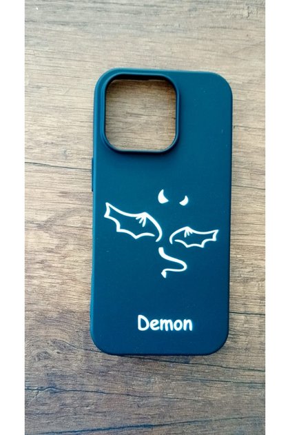 iPhone 16 Pro Demon Printed Silicone Phone Case Cover