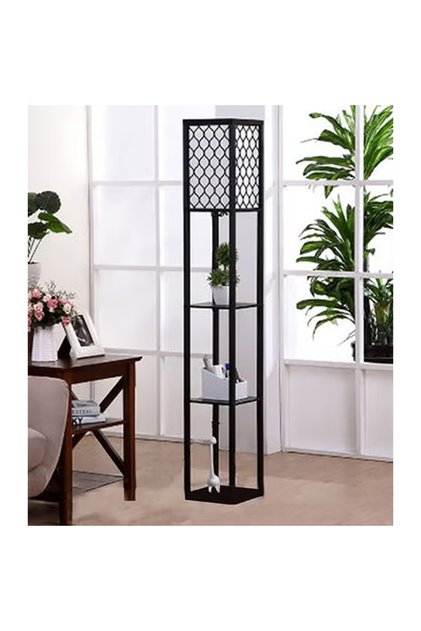 Nordic Modern Bedroom linen cover Standing Floor vertical lamp 9W Remote controllable with USB