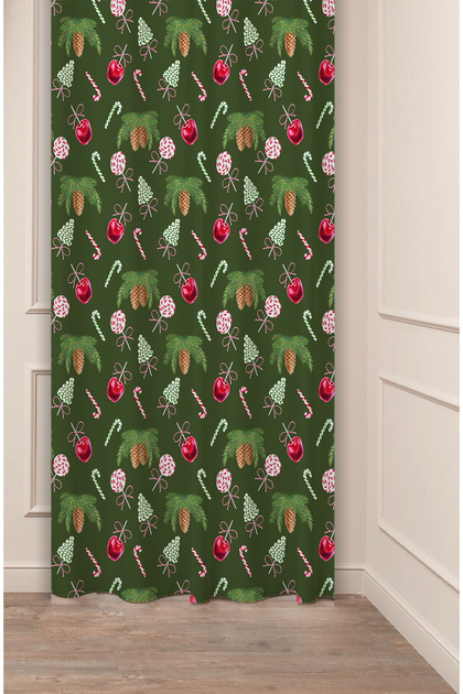 Christmas Pine Tree Christmas Tree Snow New Year Christmas Patterned Specially Designed Digital Printed Background Curtain