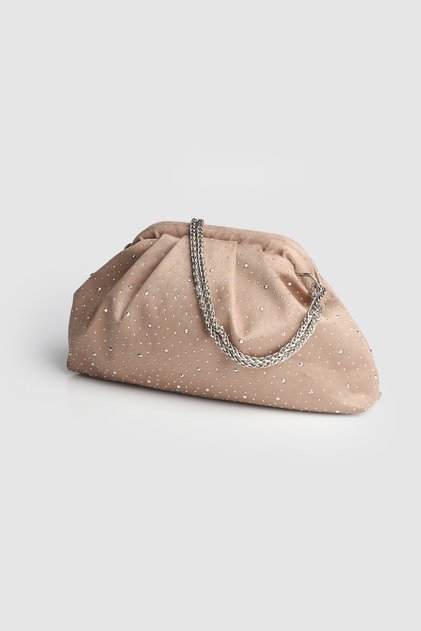 La'Graccio Paris Women's Sofia Velvet Stone Portfolio-Hanging Bag
