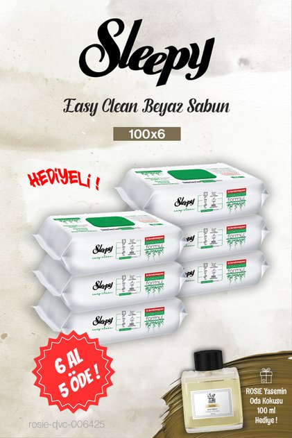 100-Pack Easy Clean White Soap Buy 6 Get 5, Rosie Jasmine Room Fragrance