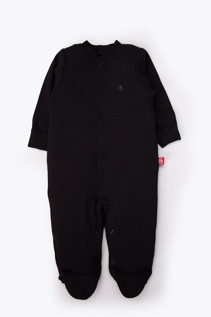 Gloves and Booties Jumpsuit (Always Interlock) Black