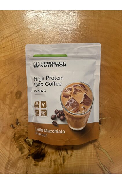 Yüksek Proteinli Soğuk Kahve Karışımı Latte Macchiato