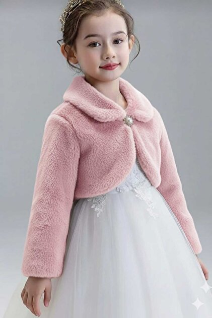Peluş bolero ceket