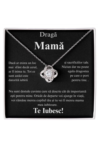 Colier Bijuri Love Knot, cadou pentru mamă