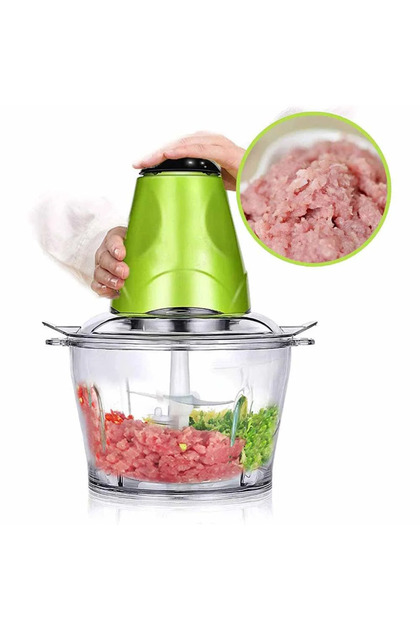 Chopper, Electric Meat Grinder Machine, Glass Bowl Grinder For Meat Vegetables Fruits And Nuts