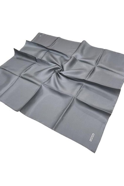 Düz İpek Eşarp - 516 Orta Gri Twill