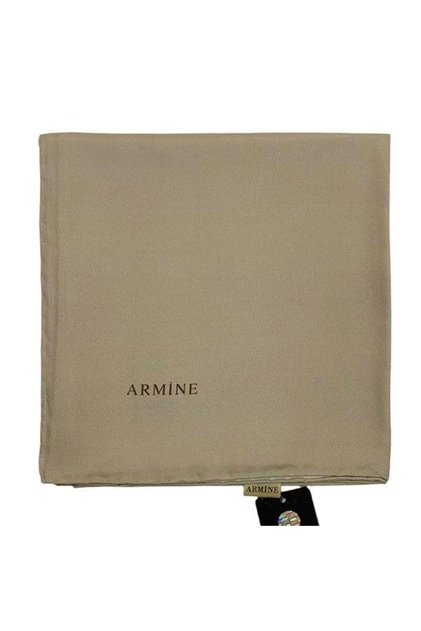 Plain Silk Scarf - 1047 Mink Twill