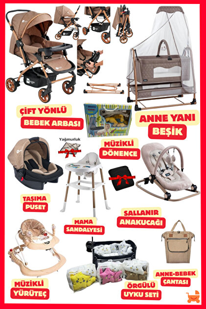 ÖYKÜ BEBEK DUNYASI Premium Yeni Doğan Bebek Çeyiz Seti (19 Parça