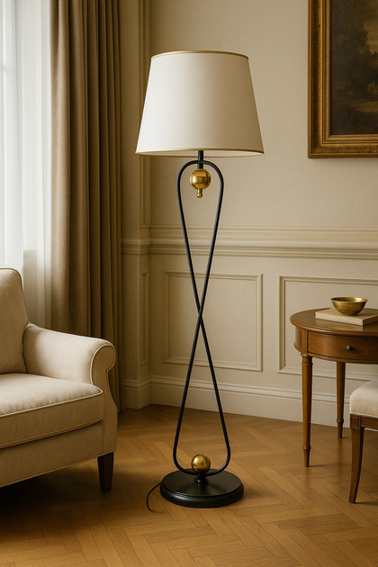 レーヴァンナムぺーじ VENÜS NOVA VENÜS SİRİUS | MODERN SİYAH GOLD TOP METAL LAMBADER
