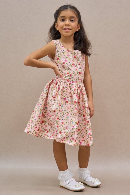 Powder Mini Floral Girl's Gilet Dress