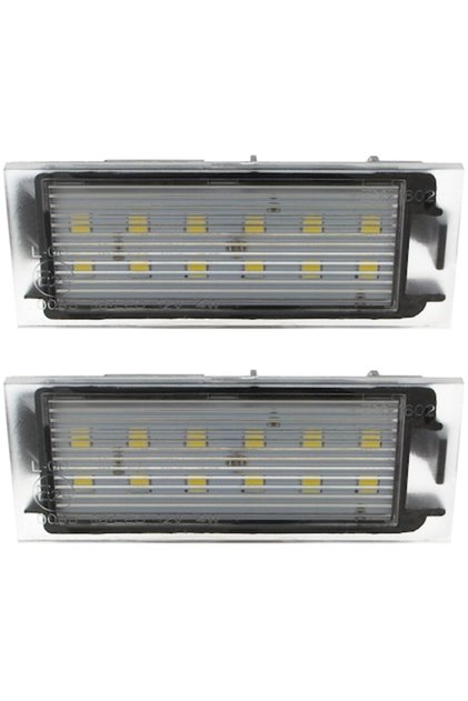 Set 2 lampi iluminare numar inmatriculare compatibile Renault si altele