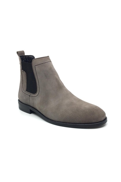 100% Genuine Suede Leather Men's Casual Classic Elastic Leather Boots 40-44