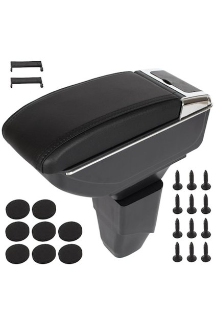 Cotieră + kit de montare pentru Peugeot 206 (1998-2012), piele ecologică, negru