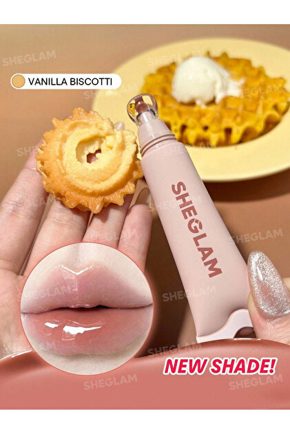 SHEGLAM Crystal Glaze Moisturizing Lip Care – Vanilla Biscotti