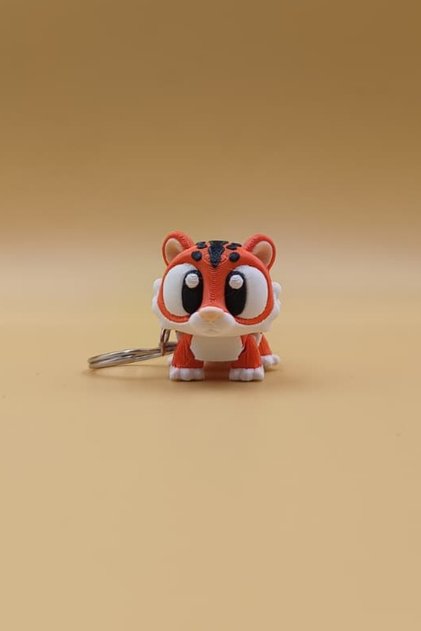 Little Tiger's Power by Its Side - Movable Keychain Bag Ornament Charm